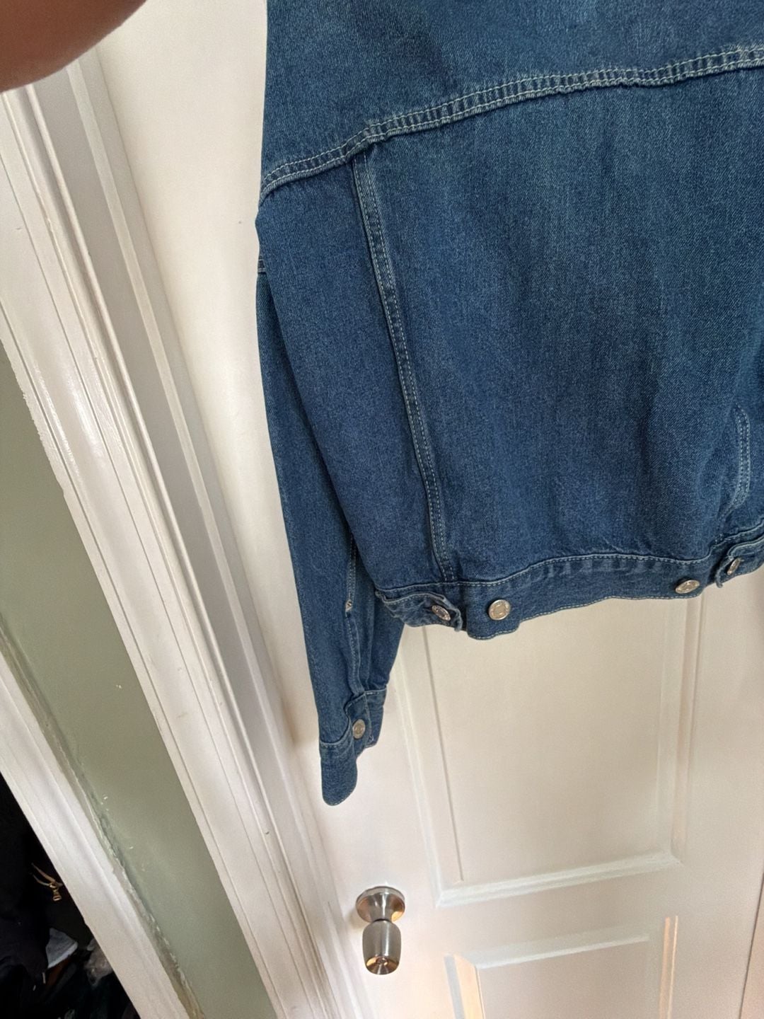 H&M &DENIM Women's Blue Cropped jacket S 12