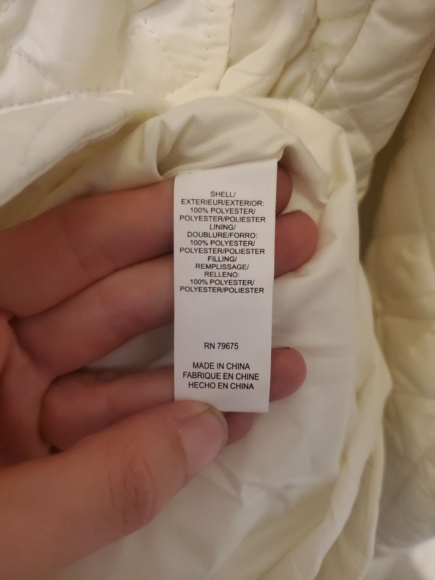 NWT Lucky Brand White Quilted Hooded Shacket Jacket Coat Small $228 5