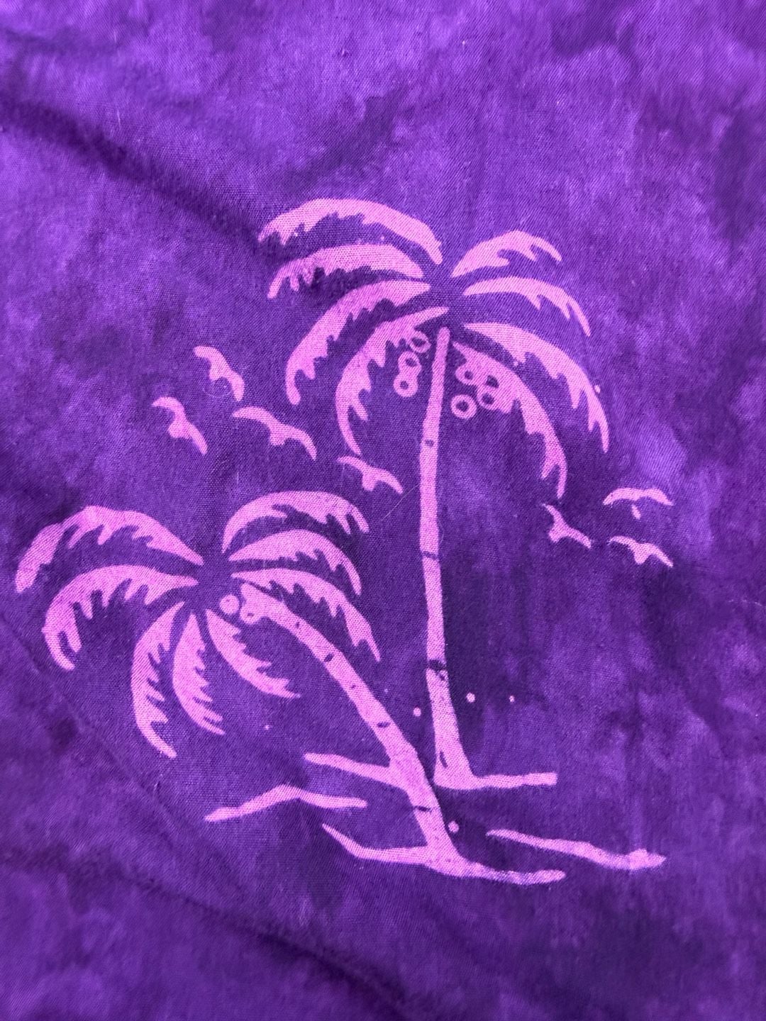Pineapple Moon Purple Palm Tree Cover-Up with Fringe Hawaiian dress aloha dress 14