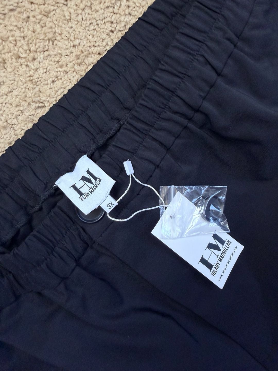 Hilary Macmillan Black Vegan Pants Size 3X New With Tags W/ Pockets 3