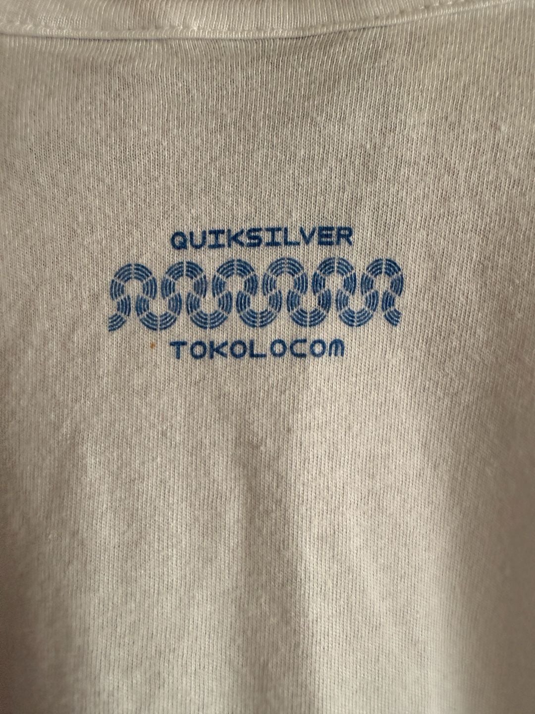 Quiksilver Tokolocom White Graphic Tank Top Size Small 8