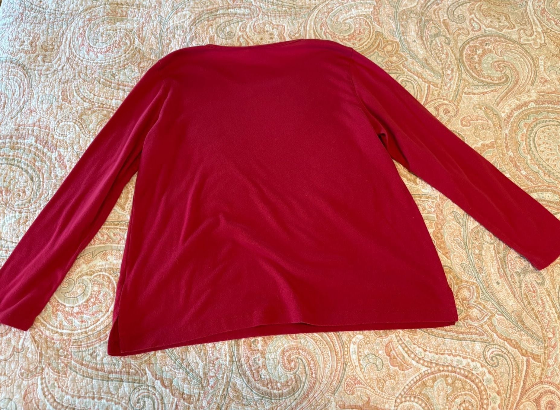 GUC Family PJs Women's Plus Size Thermal PJ Set - Red Top & Plaid Pants, Size XL 4