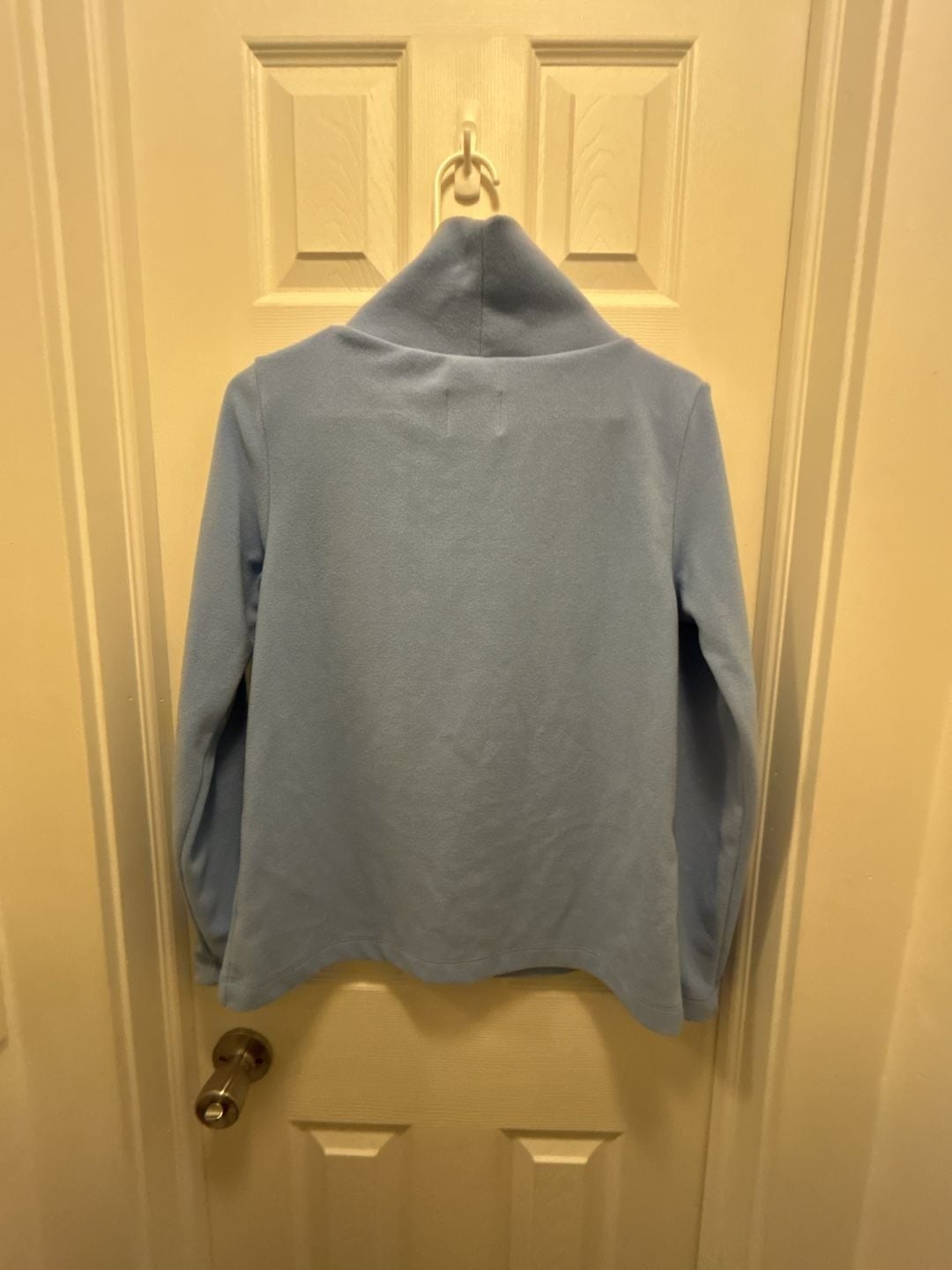 Dudley Stephens Cobble Hill Turtleneck Vello Fleece Ice Blue Size S 4
