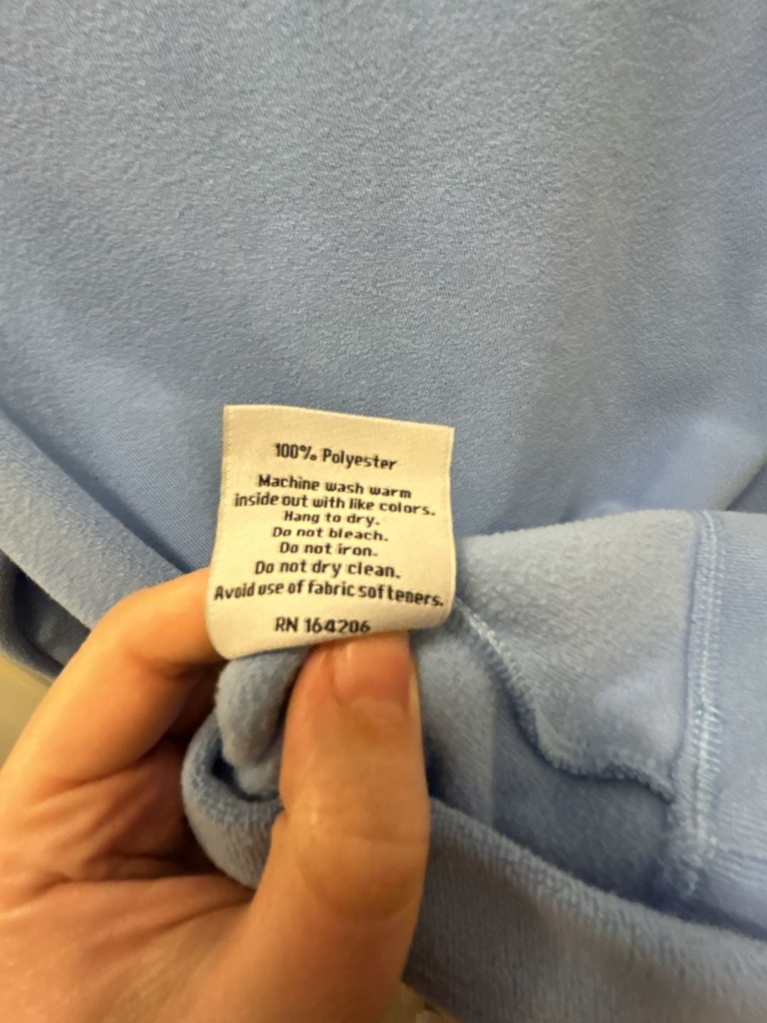 Dudley Stephens Cobble Hill Turtleneck Vello Fleece Ice Blue Size S 5