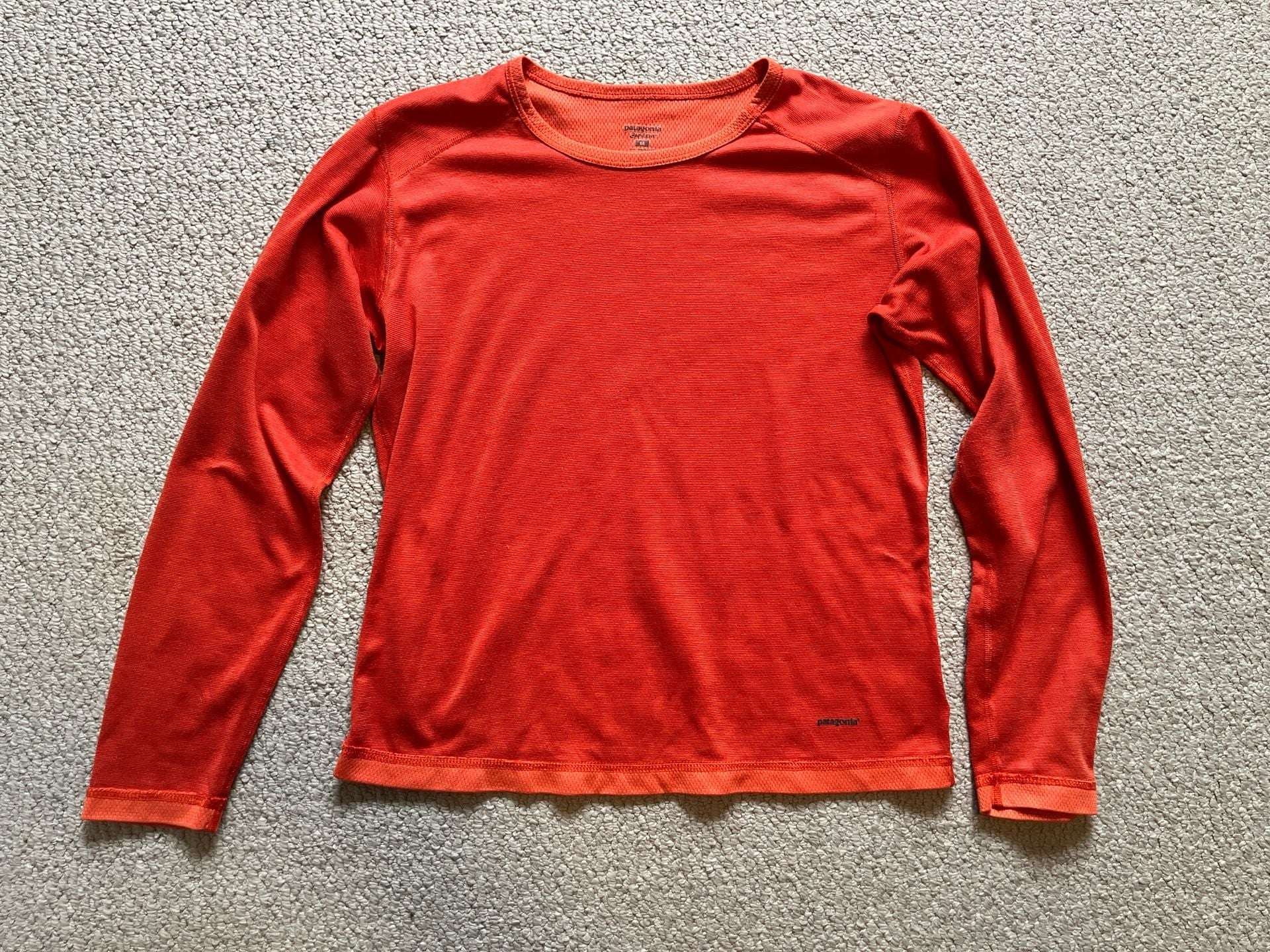 Patagonia Capilene Thermal Weight Women's Long-Sleeve Shirt, Orange, Size M 2