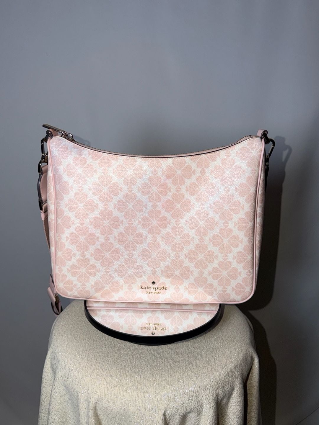 Kate Spade Signature Spade Flower Large Crossbody Bag Pink 2