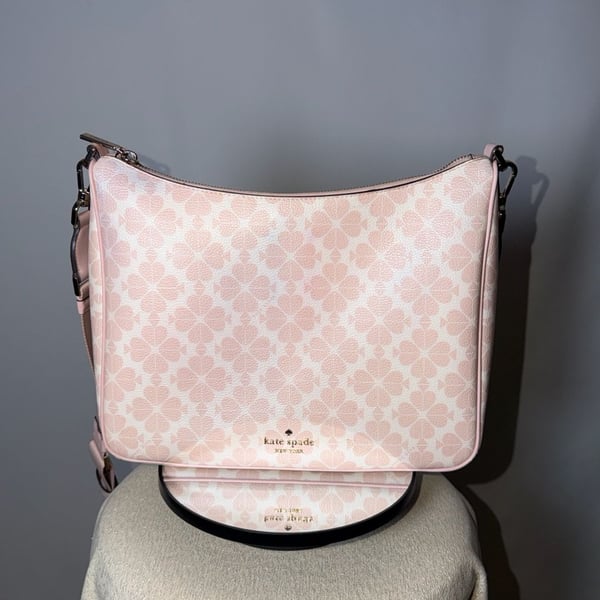 Kate Spade Signature Spade Flower Large Crossbody Bag Pink