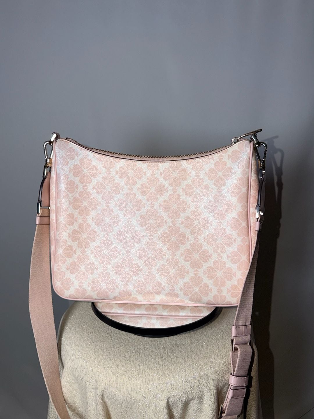 Kate Spade Signature Spade Flower Large Crossbody Bag Pink 3