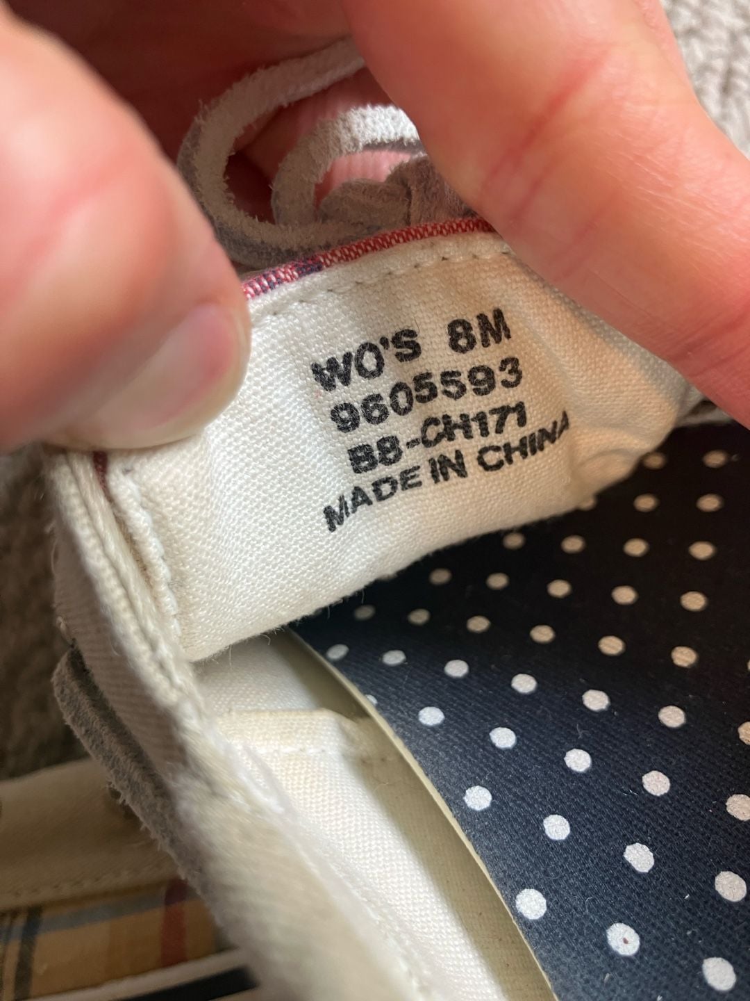 Women's Sperry Top-Sider Plaid Canvas Boat Shoes, Size 8M, Multicolor, Preppy 5