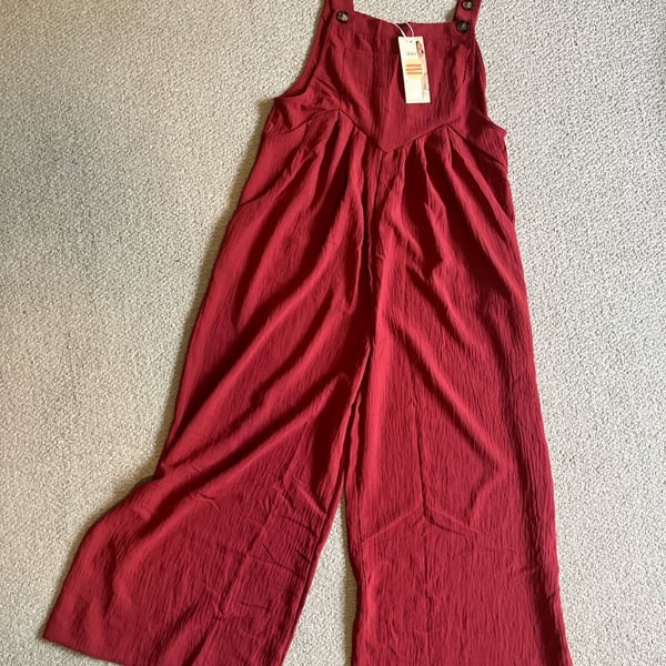 NWT Dokotoo Women's Wide Leg Jumpsuit, Overalls with Pockets, Adjustable Straps
