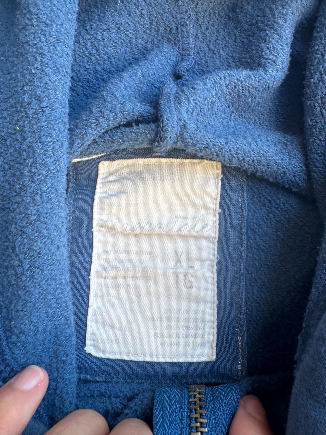 Aeropostale Blue Newport Beach Full Zip Hoodie Sweatshirt XL 4