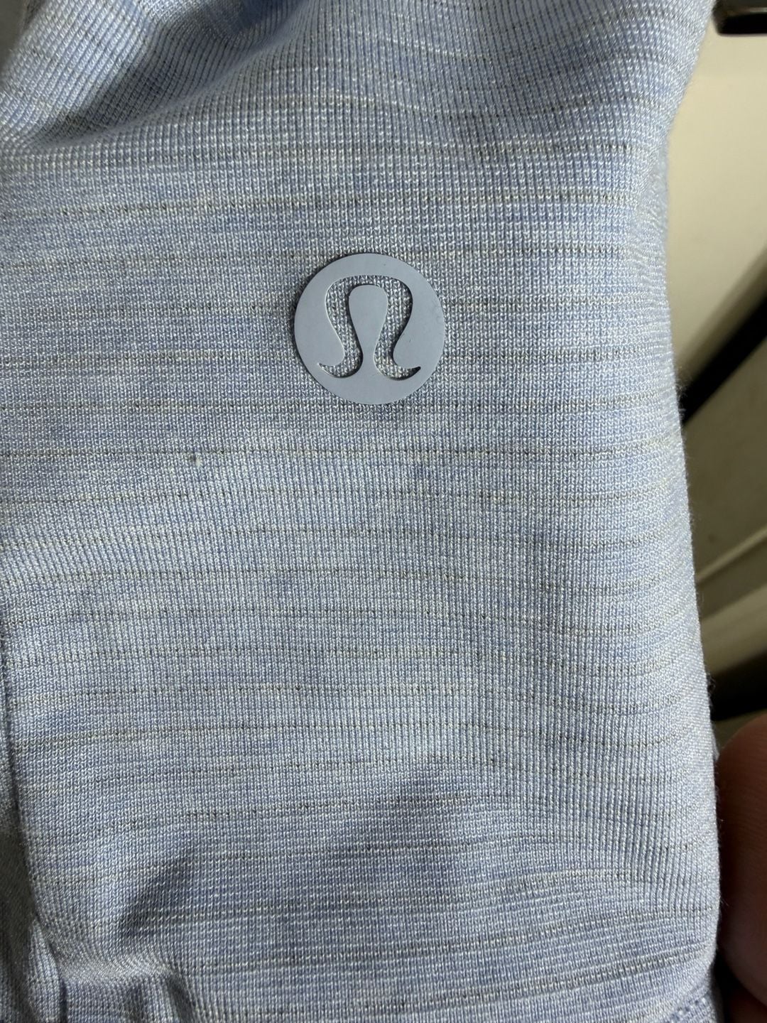 Lululemon Men's Metal Vent Tech Polo Shirt XL Blue Striped Short Sleeve Golf 4