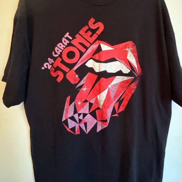 The Rolling Stones Hackney Diamonds Tour 2024 '24 Carat Stones T-Shirt Black XL