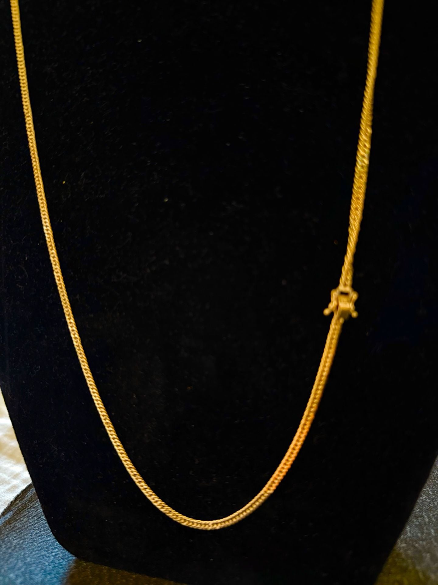 18K Yellow Gold Japan Style Necklace 750 Hallmarked 2