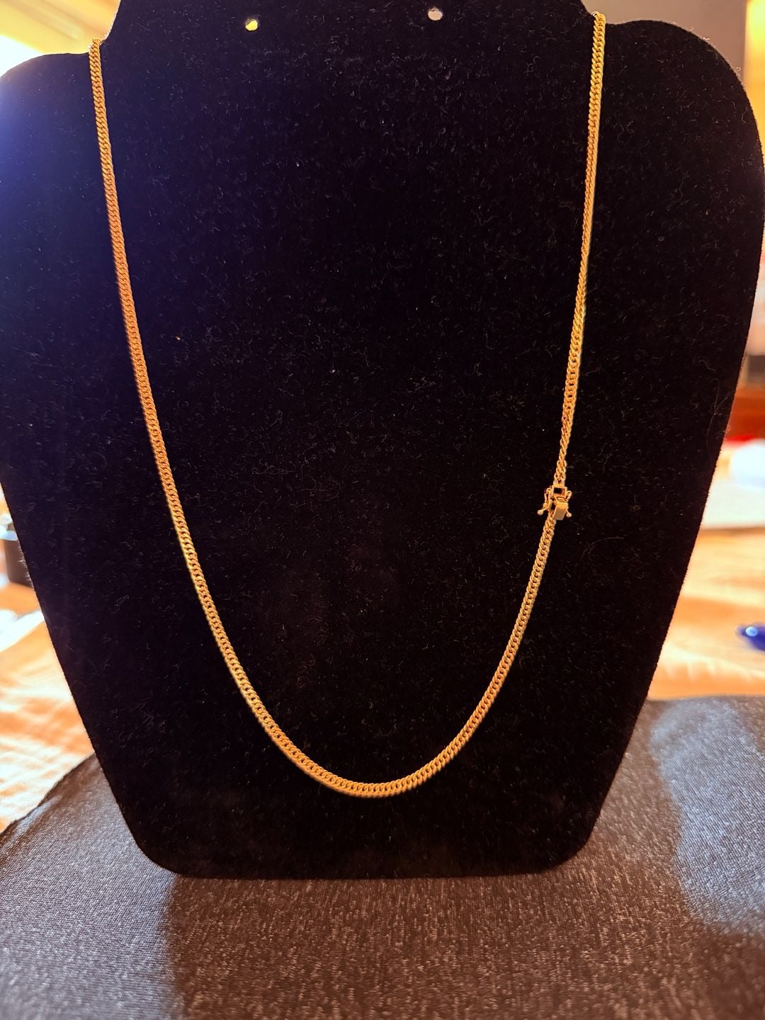 18K Yellow Gold Japan Style Necklace 750 Hallmarked 4