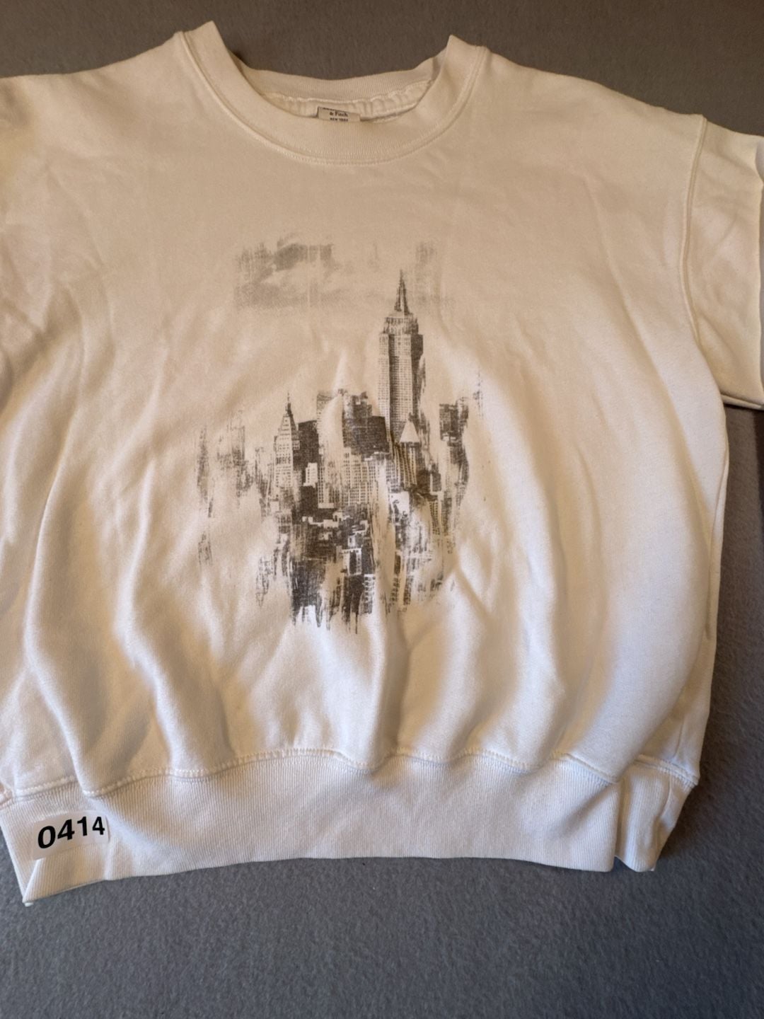 Abercrombie & Fitch New York City Skyline Graphic Crewneck Sweatshirt XS 5