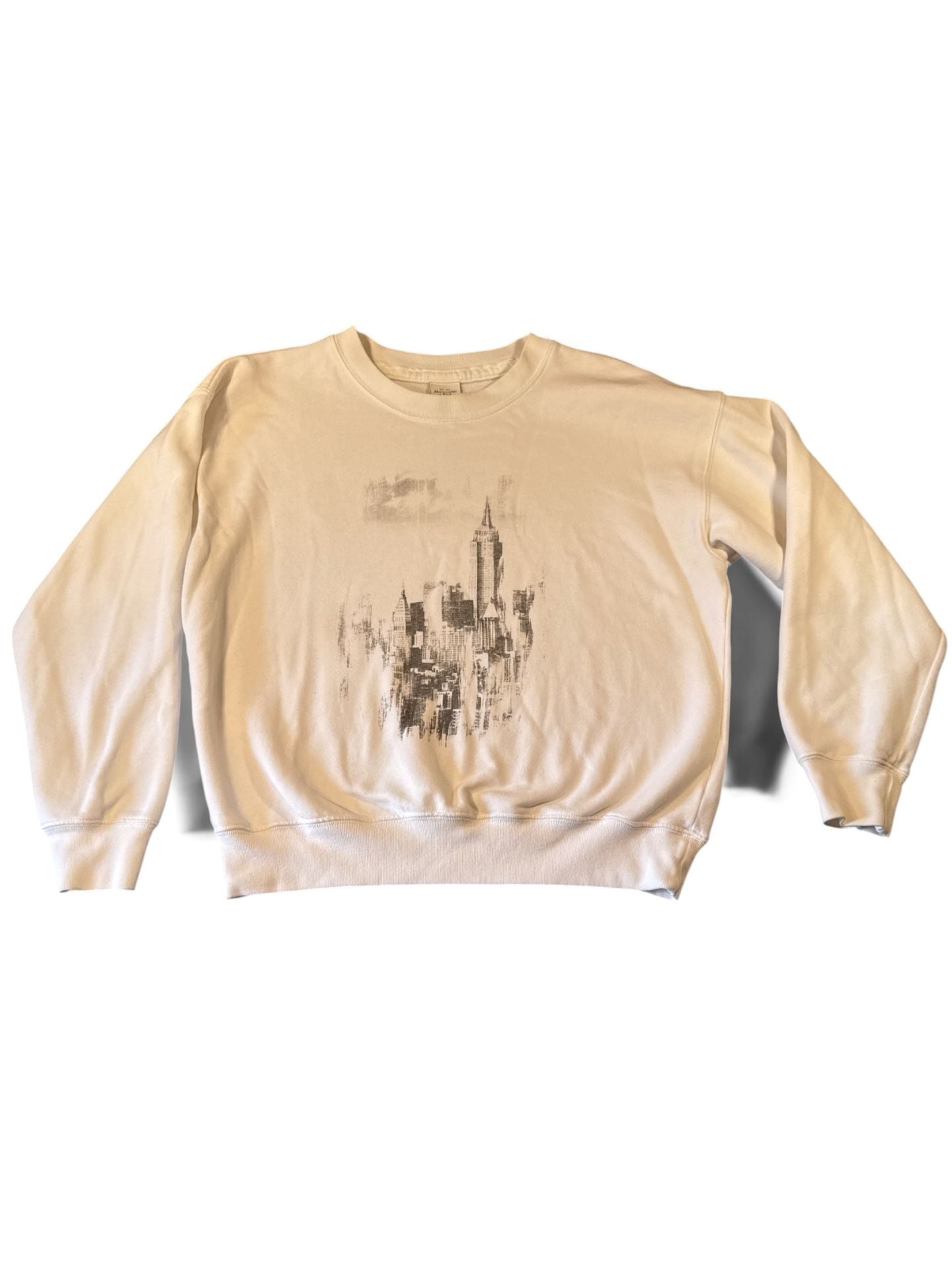 Abercrombie & Fitch New York City Skyline Graphic Crewneck Sweatshirt XS 2
