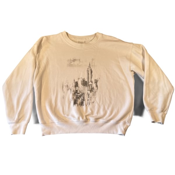 Abercrombie & Fitch New York City Skyline Graphic Crewneck Sweatshirt XS