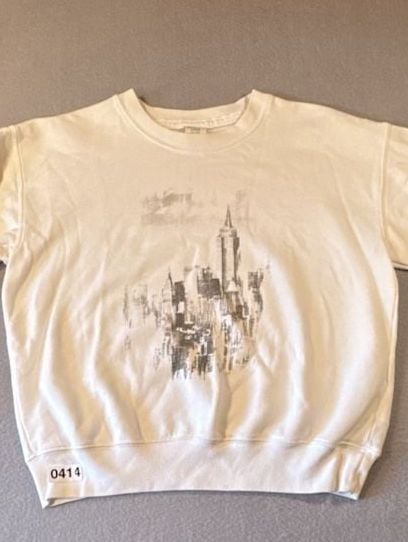 Abercrombie & Fitch New York City Skyline Graphic Crewneck Sweatshirt XS 4