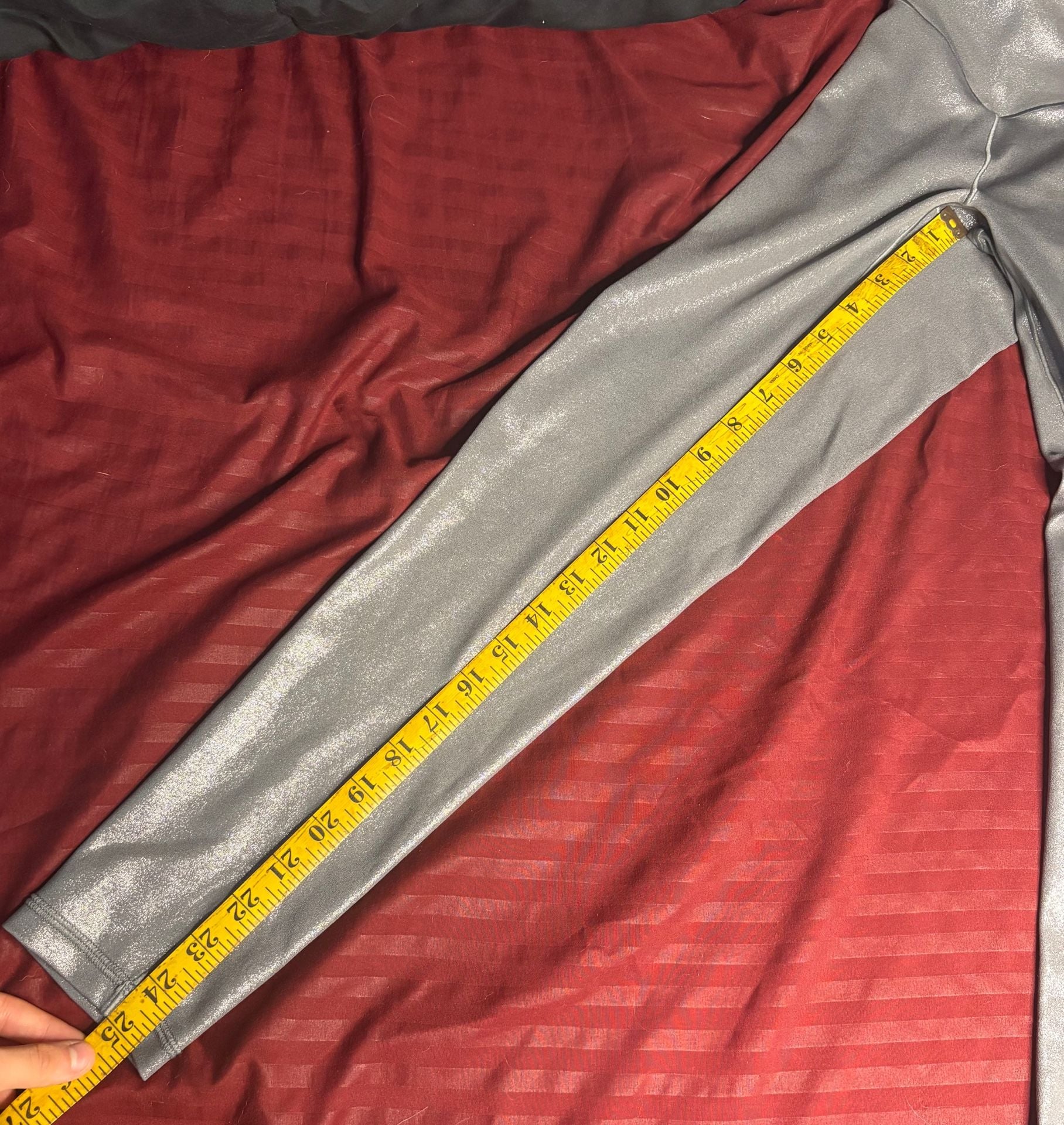 OFFLINE by Aerie Real Me 7/8 Legging Silver Foil Crossover Size S NWT 5
