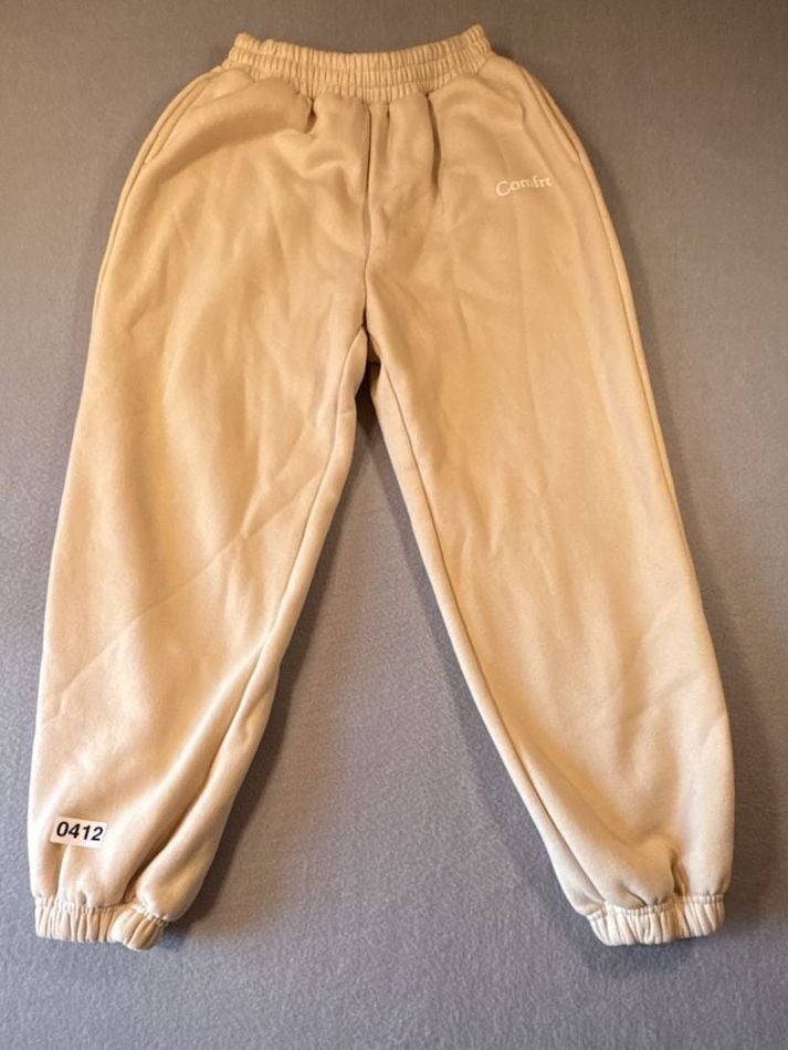 Comfrt Signature Cream Sweatpants Joggers XL 2