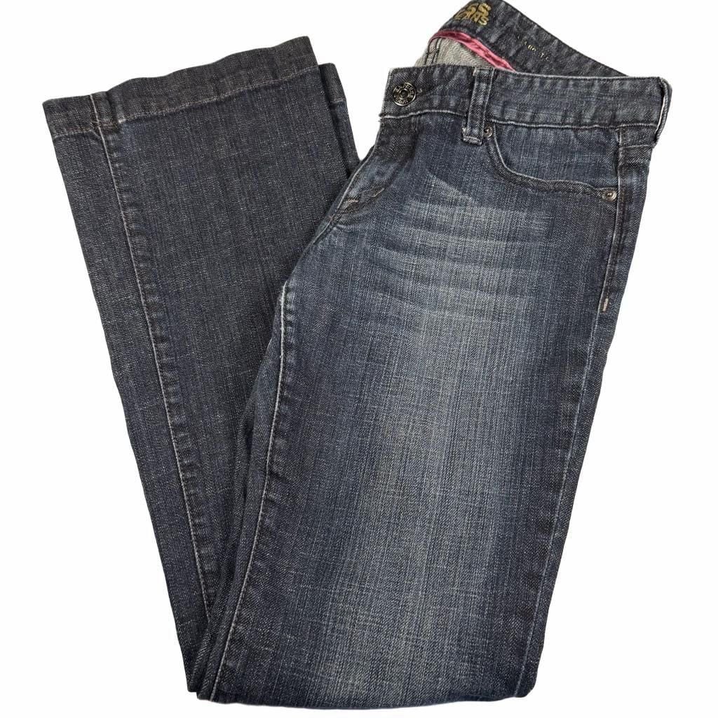Vintage 2008 Express Low rise Jeans Size 6 Y2K McBling Embellished Dark Wash 3