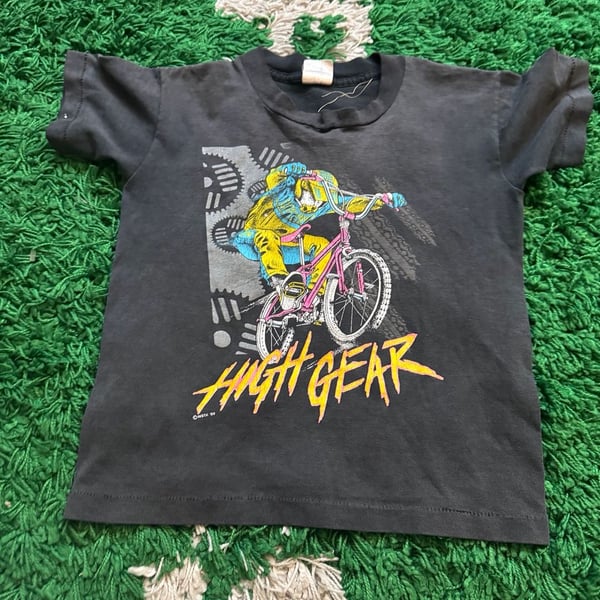Vintage youth 1989 High Gear BMX Motocross Dirt Bike Graphic T-Shirt