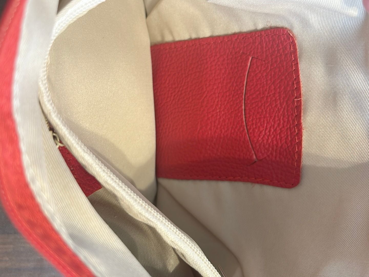 Caborazione Artigianale Red Pebbled Leather Made in Italy Crossbody Shoulder Bag 7