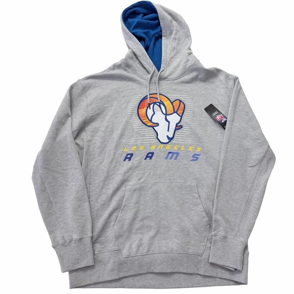 NWT NFL Los Angeles Rams Graphic Pullover Hoodie XXL Gray 2