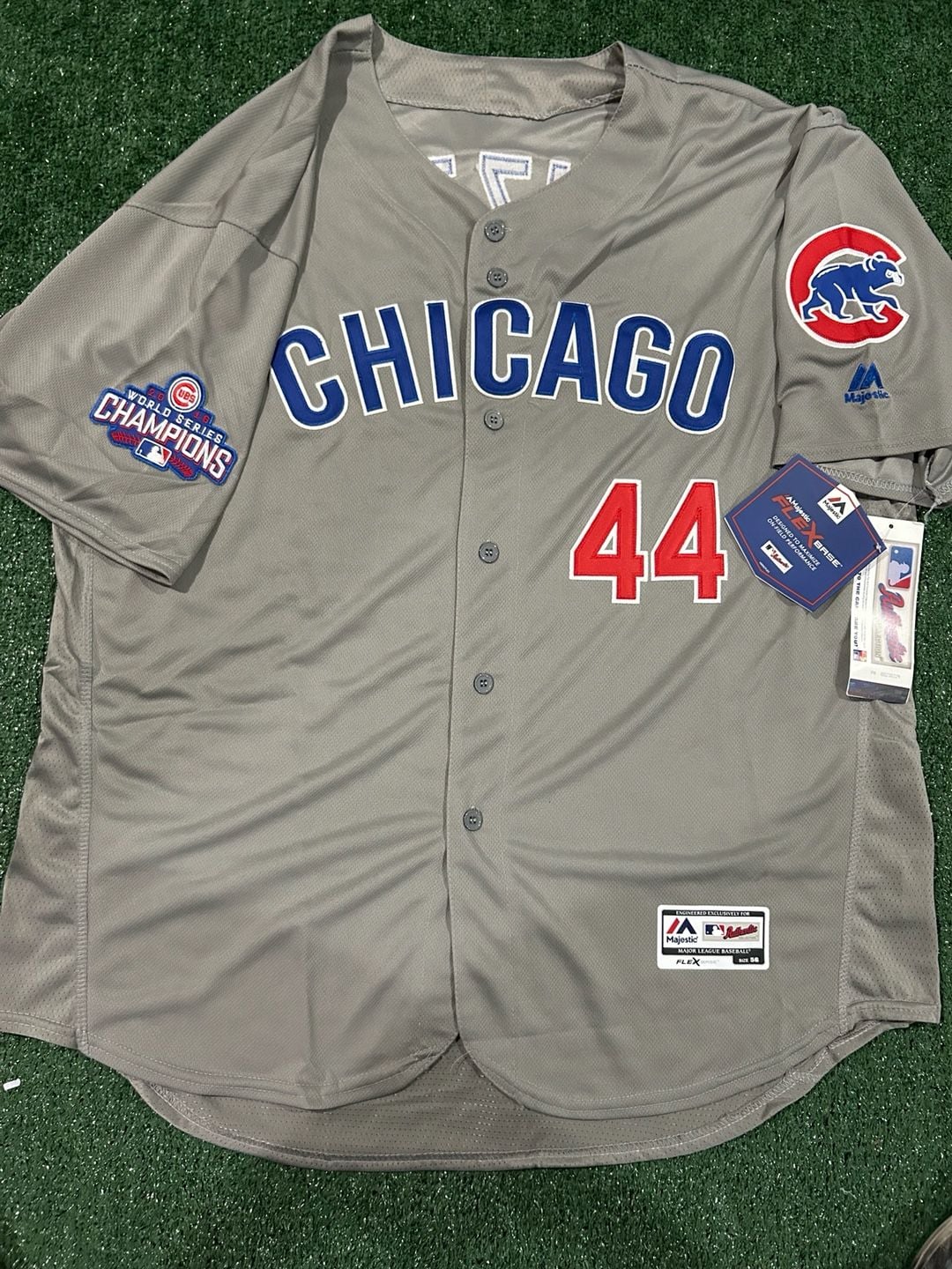 Anthony Rizzo Chicago Cubs 2016 World Series Champions Grey Road Jersey 2