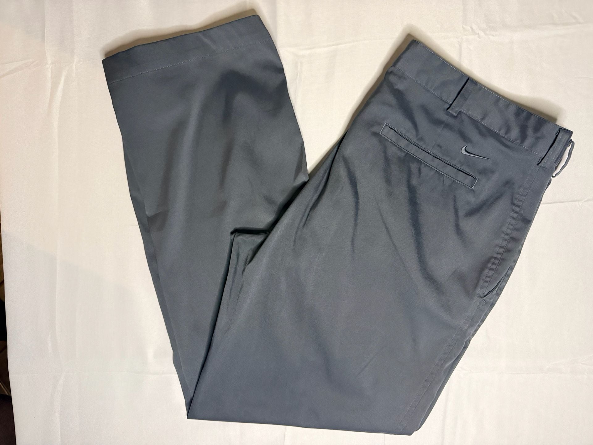 Nike Golf Dri-FIT Men's Gray Flat Front Performance Pants Size 36x30 2
