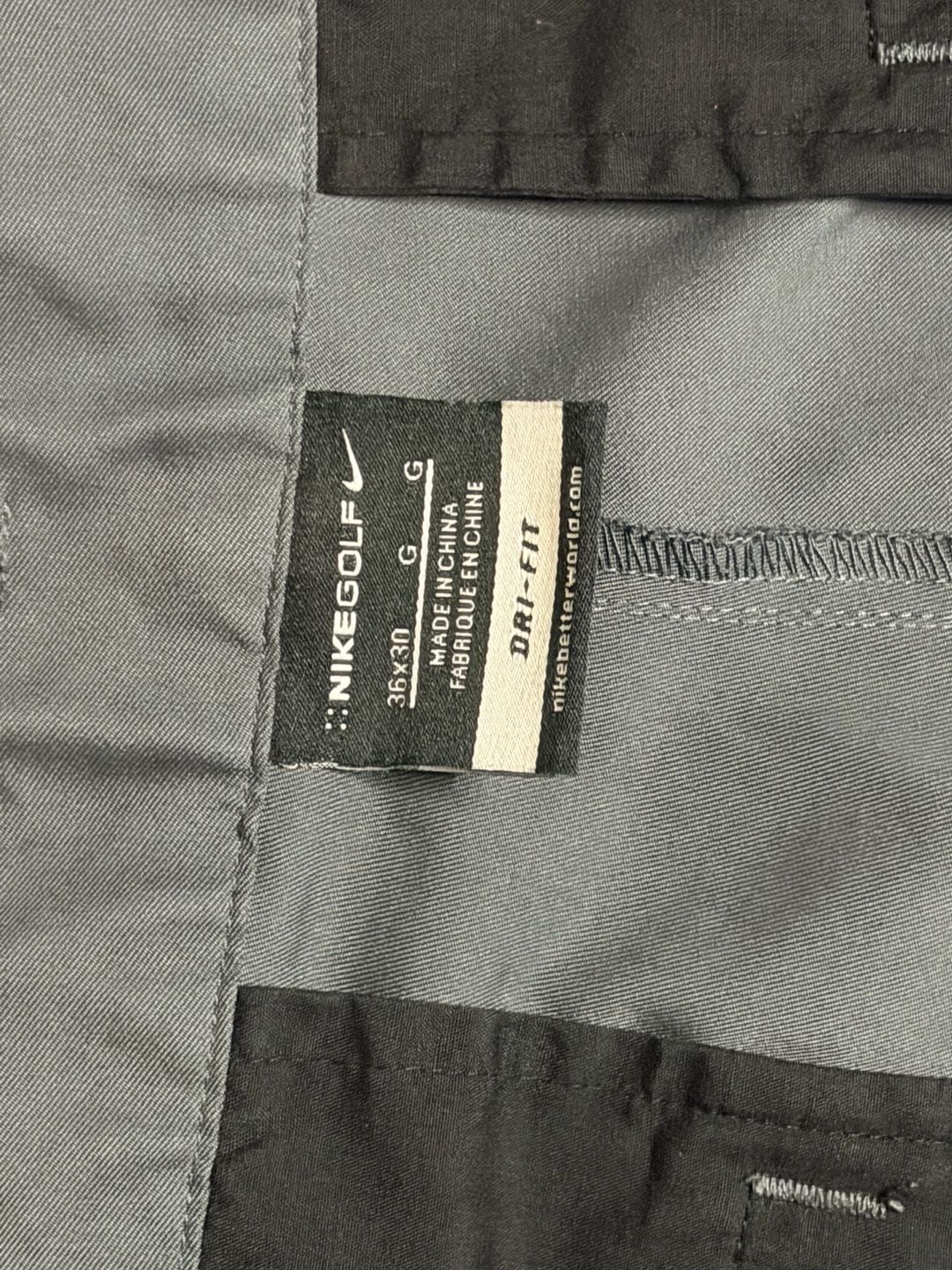 Nike Golf Dri-FIT Men's Gray Flat Front Performance Pants Size 36x30 3
