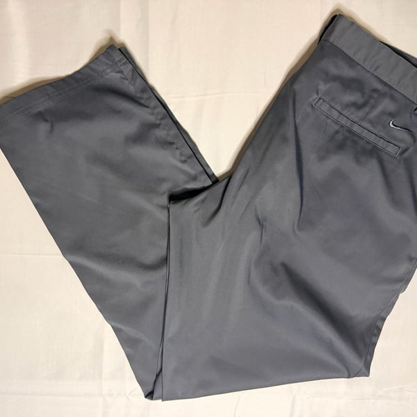 Nike Golf Tour Performance Dri-Fit Gray Flat Front Pants Mens Size 36x30