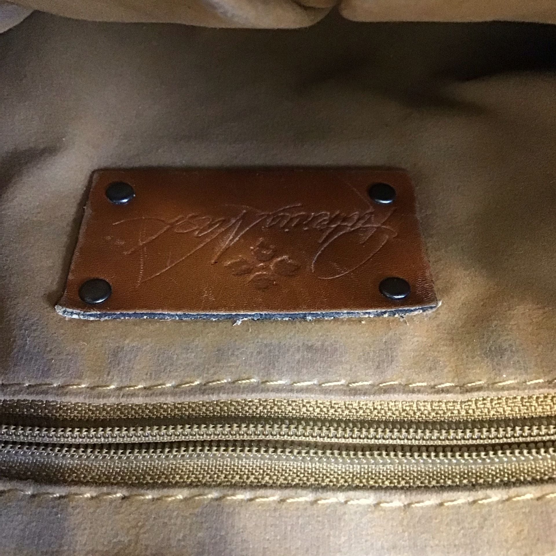 Patricia Nash Leather with Bright Wooden Bead Front Top Zip Crossbody Bag 8