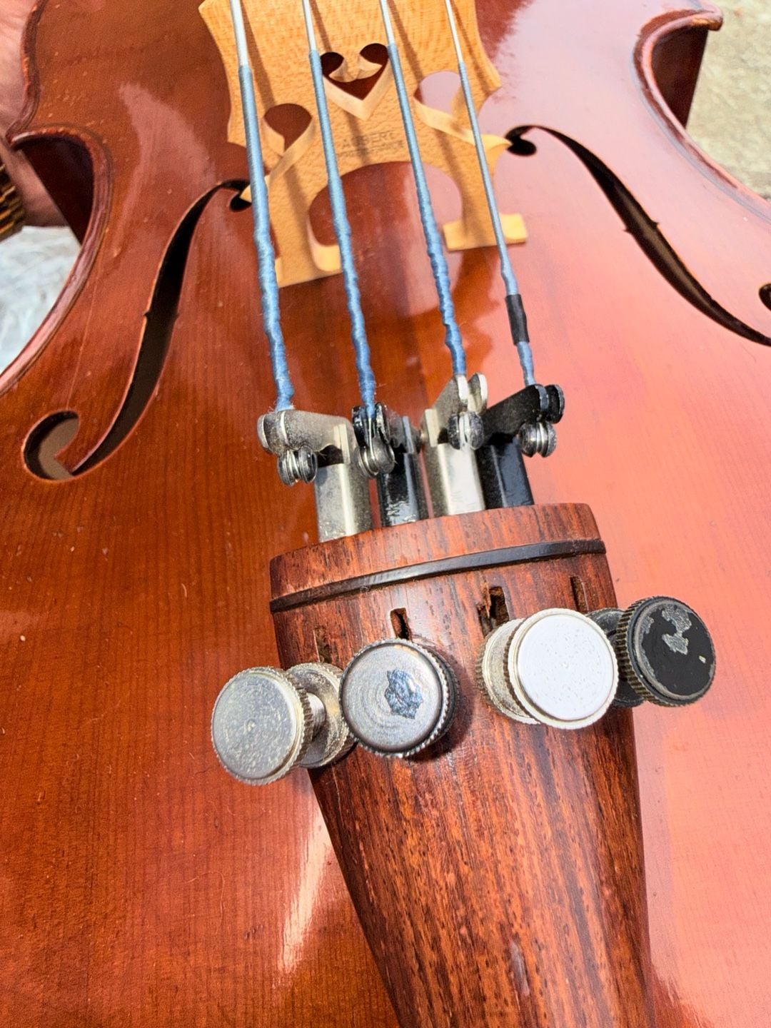 Roland Feller 1/4 Size Cello San Francisco w/ Blue Gig Bag Aubert Bridge 8