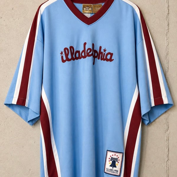 Headgear Classics Illadelph Certified Trademark Goods Oversized V-Neck Jersey XXL