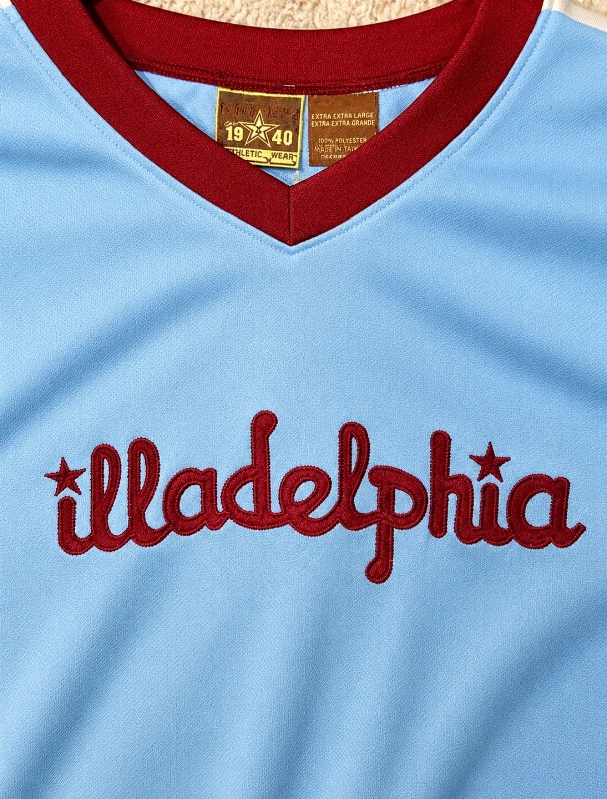 Headgear Classics Illadelph Certified Trademark Goods Oversized V-Neck Jersey XXL 4
