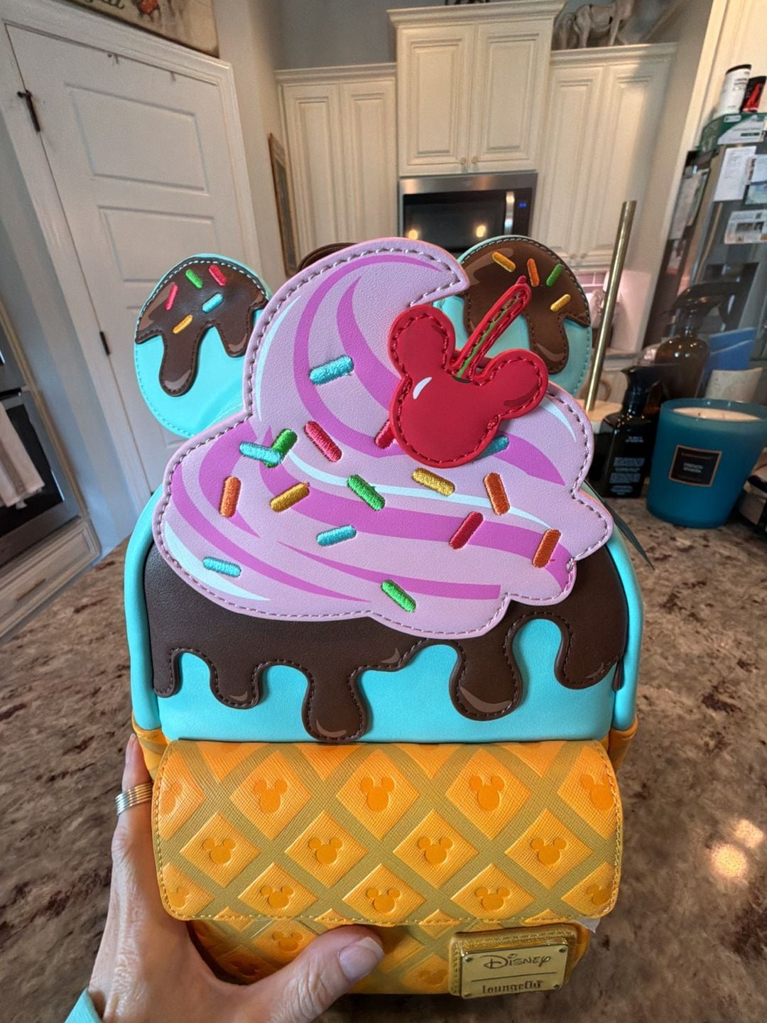 Loungefly Disney Mickey and Minnie Sweets Ice Cream Mini Backpack 7