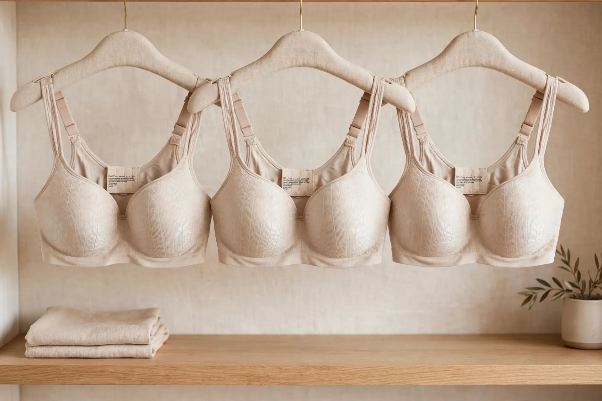 Bali Comfort Revolution 3463 Bras 40D Beige Wirefree Lot of 3 1