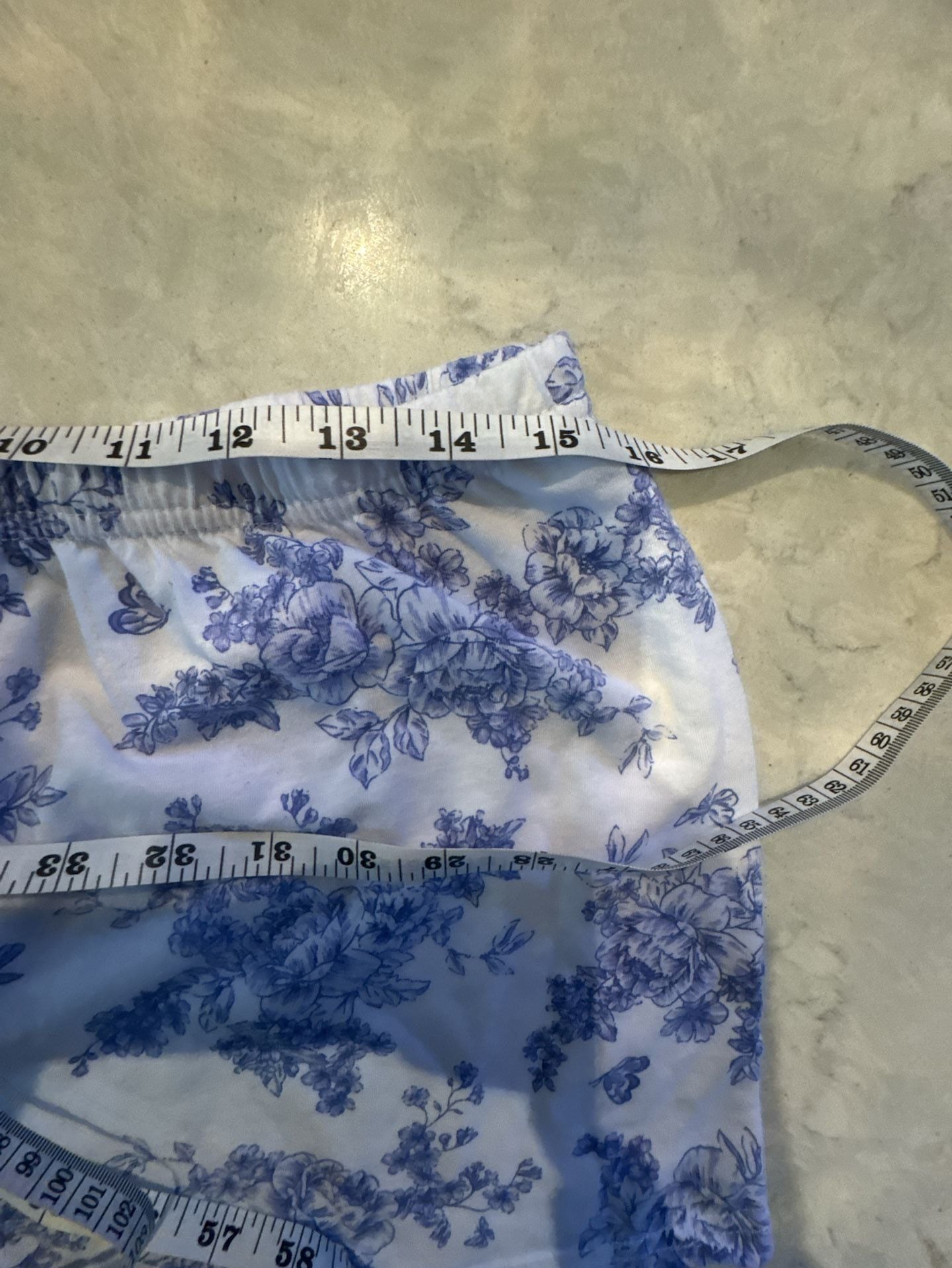 Laura Ashley Blue Floral Print Pajama Set 7