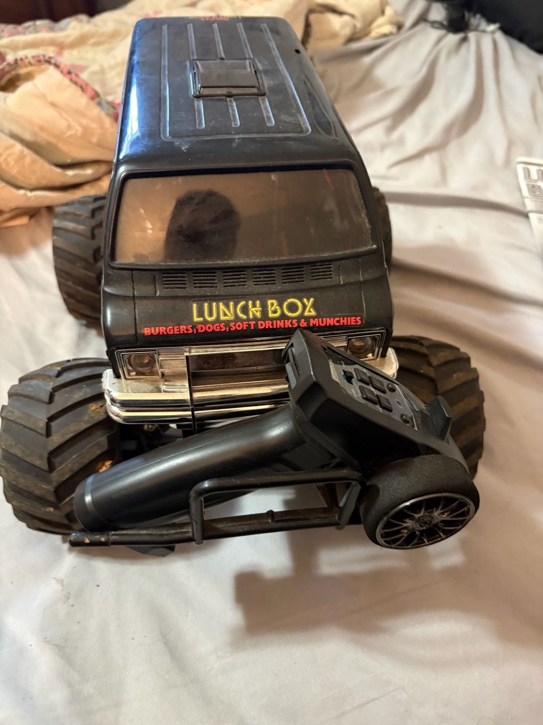 Tamiya 1/12 Lunch Box Black Edition RC Monster Truck CW-01 with Controller 1