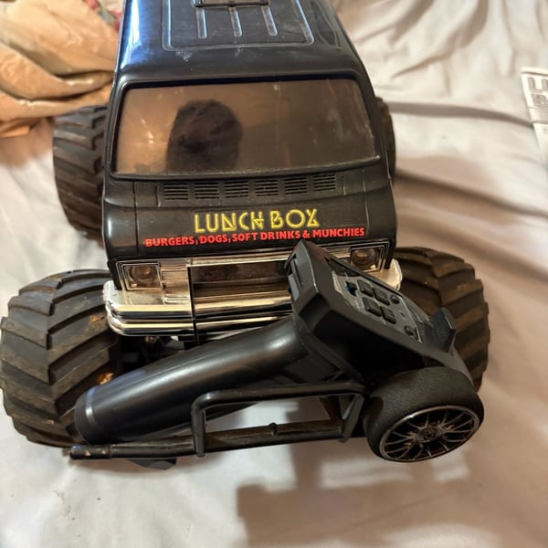 Tamiya 1/12 Lunch Box Black Edition RC Monster Truck CW-01 with Controller