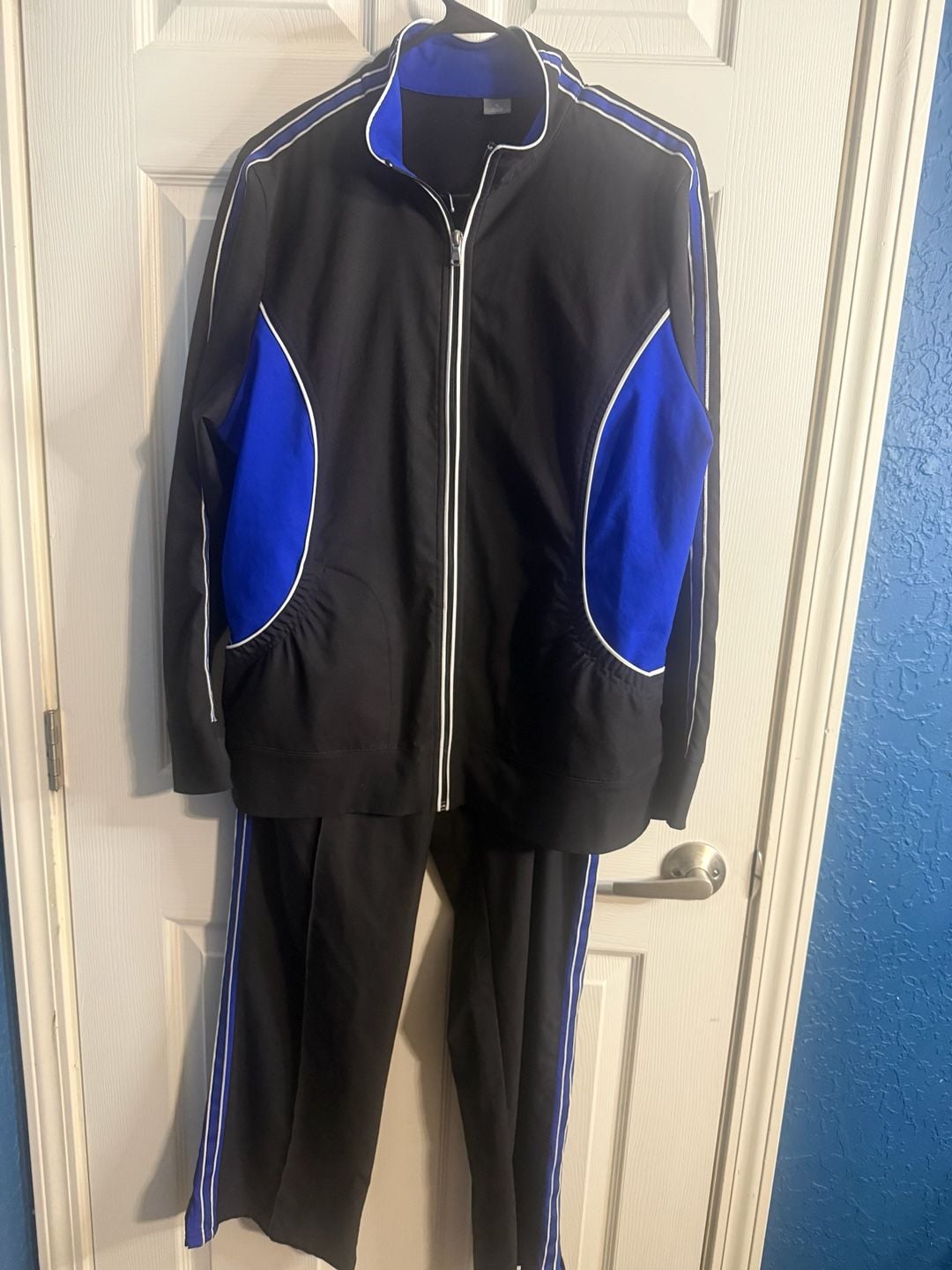 Ashford Sport Black and Royal Blue Track Suit Size XL 1