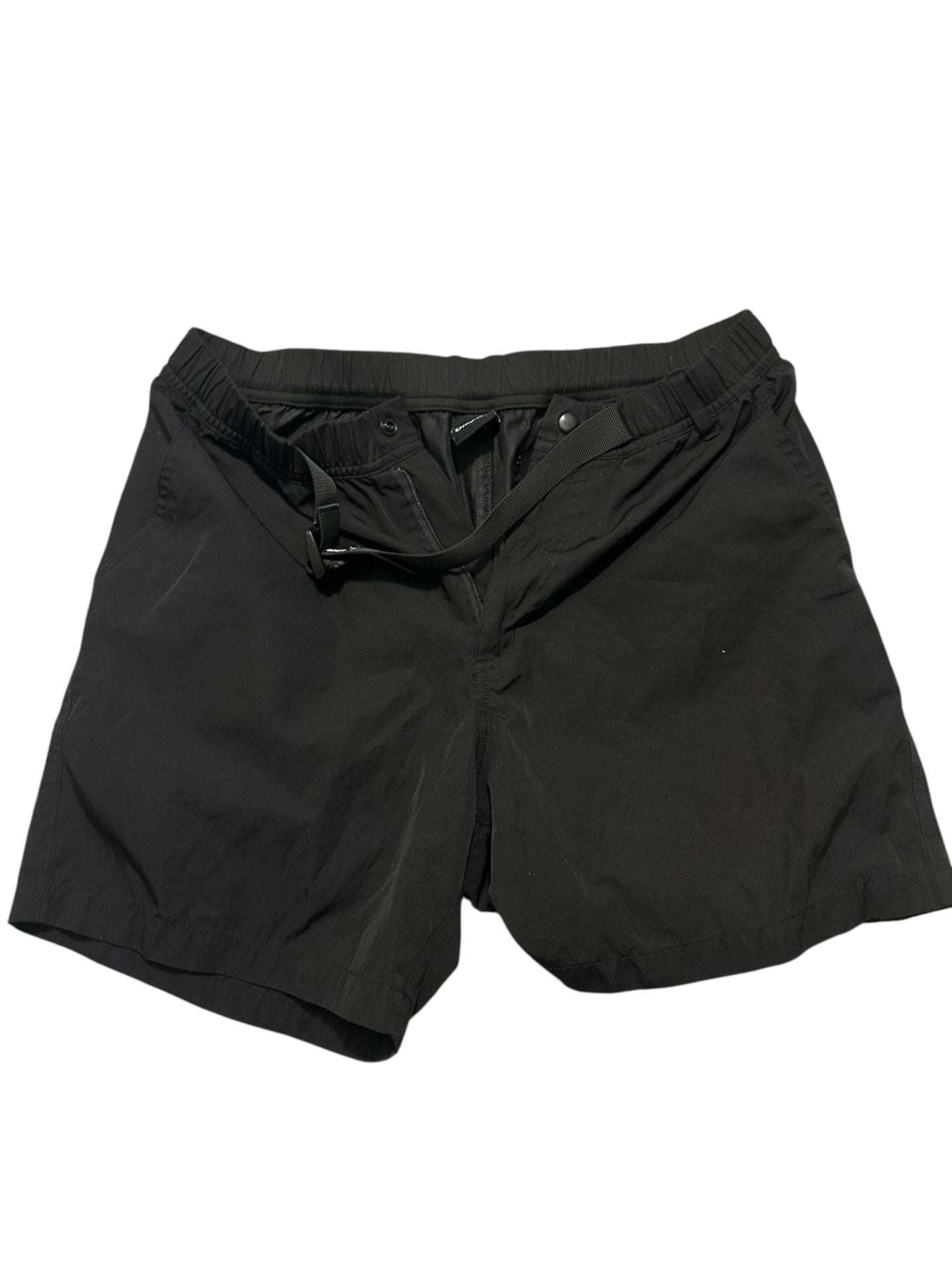 Only NY Black Belted Nylon Outdoor Shorts Size M 2