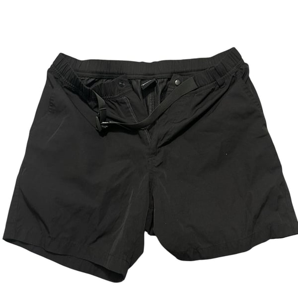 Only NY Black Belted Nylon Outdoor Shorts Size M