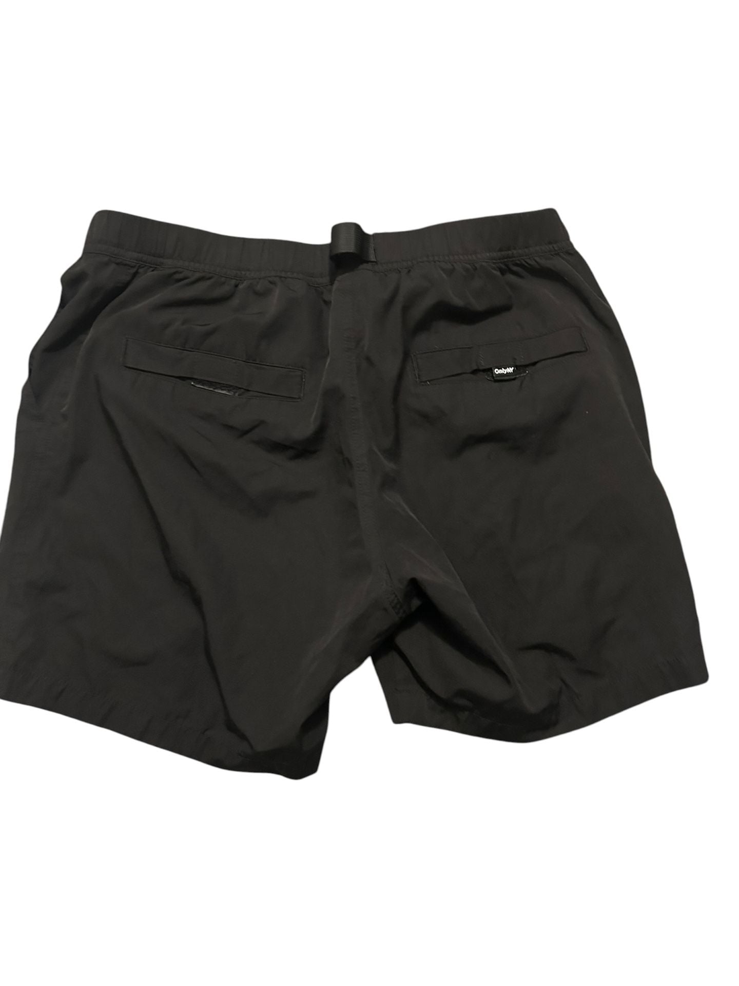 Only NY Black Belted Nylon Outdoor Shorts Size M 5