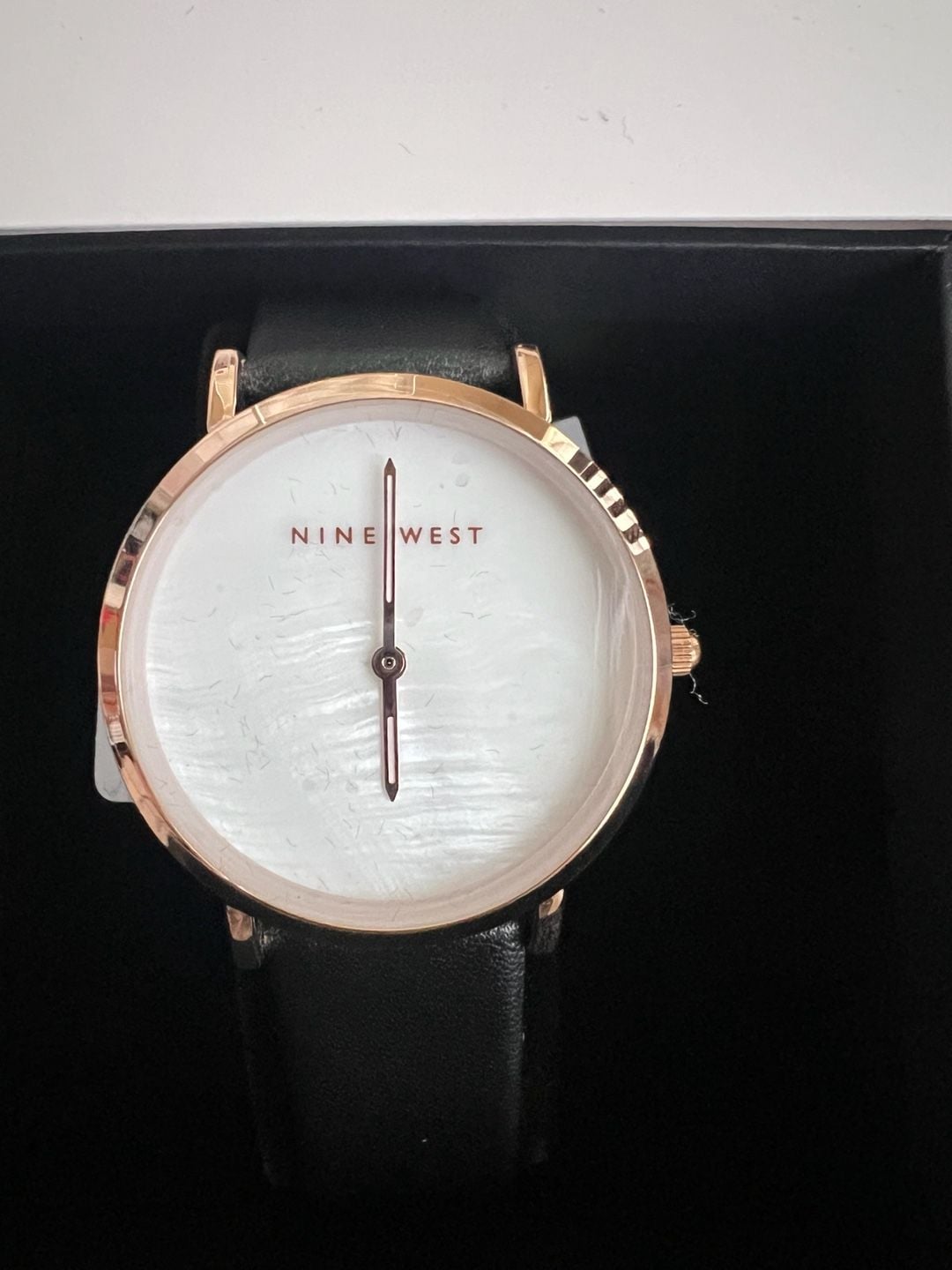 NWT Nine West Watch with Black Leather Band 3
