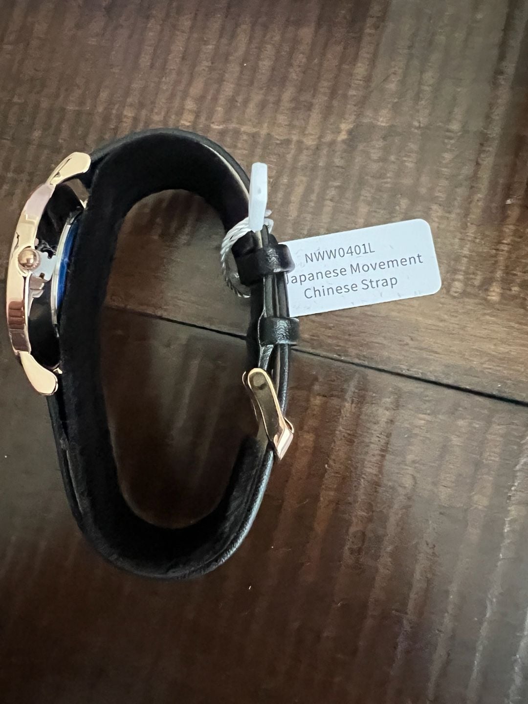 NWT Nine West Watch with Black Leather Band 4