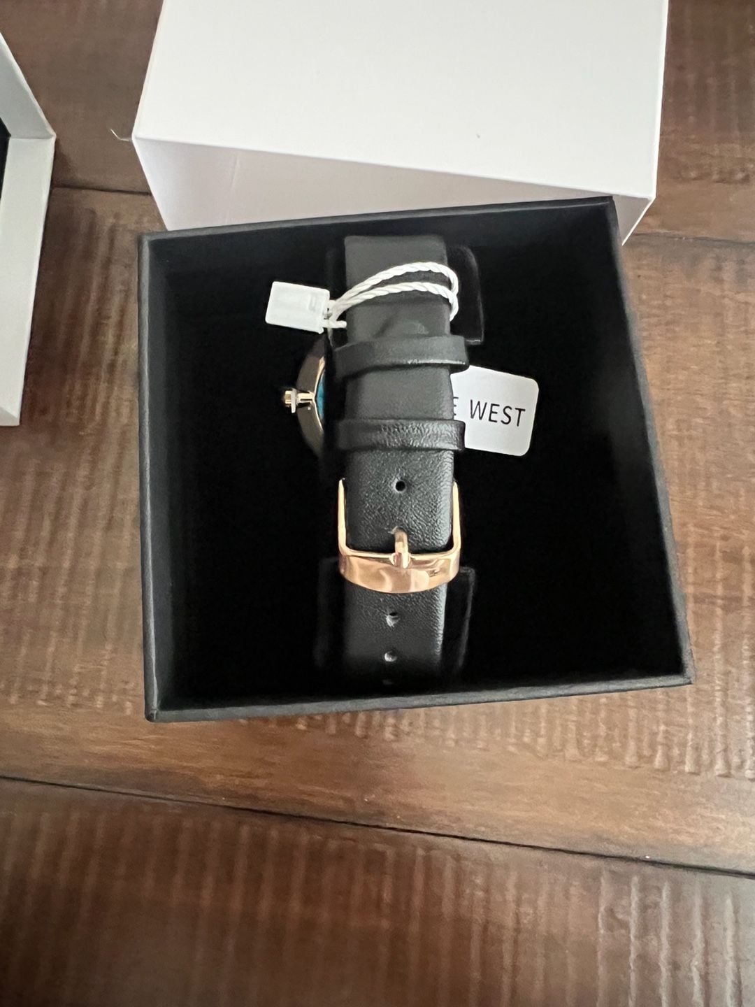 NWT Nine West Watch with Black Leather Band 5