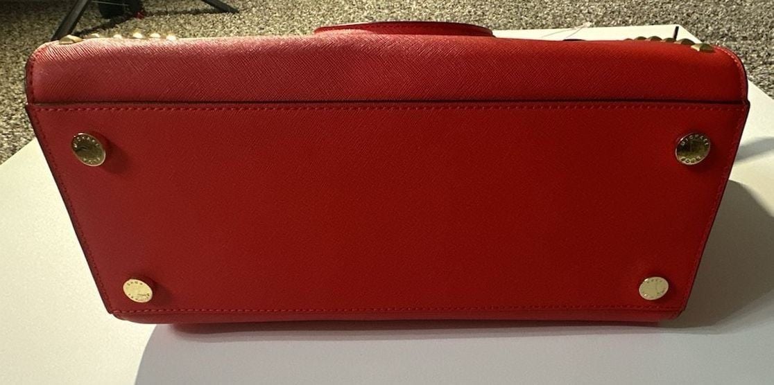 Authentic Michael Kors Selma Stud Large N S Tote Mandarin 3